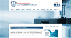 Desktop Screenshot of hkcp.edu.in